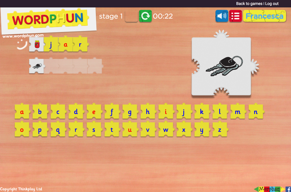 Morphun Education Games - Wordphun Screenshot
