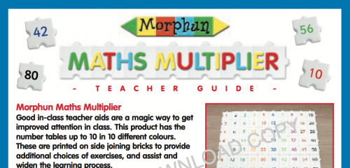 Maths Multiplier Leaflet