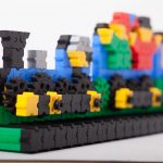 Morphun Bricks Gears Set - Train Against White Background