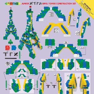 Junior Xtra Eiffel Tower Construction Set
